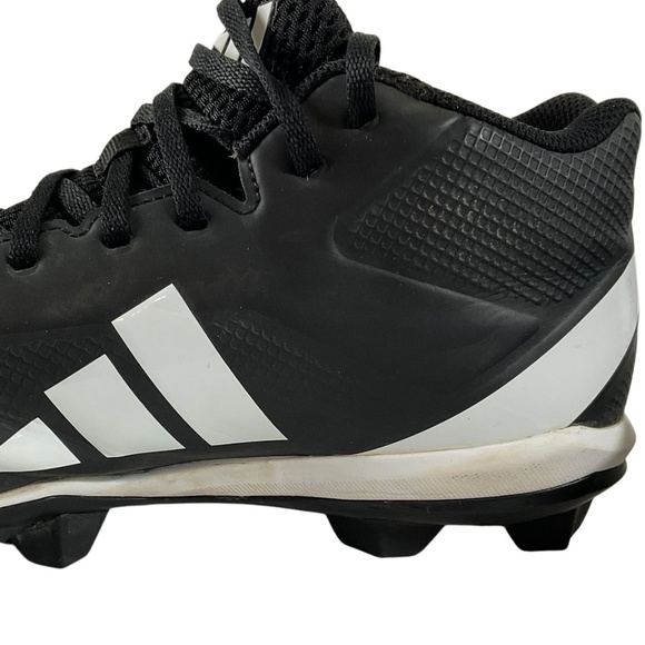 Adidas Adizero Bounce Football Cleats Men’s 11 Black White Mid Top Turf Shoes main image 5